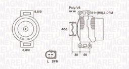 ALTERNATOR VAG 063731754010