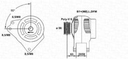ALTERNATOR AUDI A3 VW BORA W NEW B MAGNETI MARELLI 063533490010