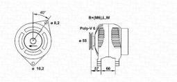 ALTERNATOR REGENEROWANY MAGNETI MARELLI 943356961010