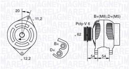 ALTERNATOR MAGNETI MARELLI 063321800010