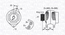 ALTERNATOR MAGNETI MARELLI 063321862010