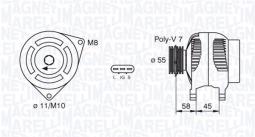 ALTERNATOR MAGNETI MARELLI 063377434010