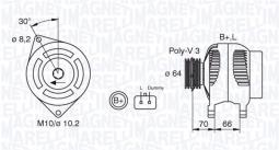 ALTERNATOR MAGNETI MARELLI 063310506010