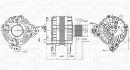 ROZRUSZNIK /REG./ BMW 12V 1,4KW MAGNETI MARELLI 944280171100