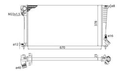 CHŁODNICA PEUGEOT PARTNER 1,8-1,9D 96- /EQUAL/ MAGNETI MARELLI 350213118503   BMQ1185