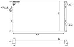 CHŁODNICA VW PASSAT 1,9D 91-93 /EQUAL/ MAGNETI MARELLI 350213810003   BMQ810