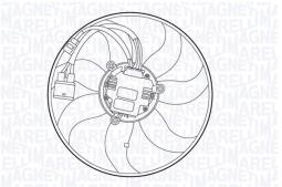 ELEKTROWENTYLATOR CHŁODNICY MAGNETI MARELLI 069422557010
