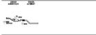 Pasek gumowy, system wydechowy WALKER 80408