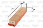 FILTR POW.RENAULT CLIO 1,6 01-08 VALEO VAL585056
