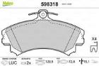 KLOCKI HAM./PRZ/ MITSUBISHI CARISMA 95-1,8 16V VALEO VAL598318