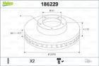 TARCZE HAM. - 2SZT. /VALEO/ VALEO VAL186229