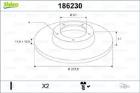 TARCZE HAM. - 2SZT. /VALEO/ VALEO VAL186230