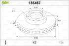 TARCZE HAM. - 2SZT. /VALEO/ VALEO VAL186467