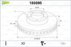 TARCZE HAM. - 2SZT. /VALEO/ VALEO VAL186695