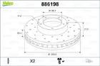 TARCZE HAM. - 2SZT. /VALEO/ VALEO VAL886198
