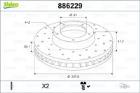 TARCZE HAM. - 2SZT. /VALEO/ VALEO VAL886229