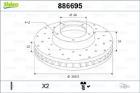TARCZE HAM. - 2SZT. /VALEO/ VALEO VAL886695