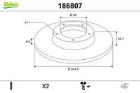 TARCZA HAM./TYŁ/ AUDI A4 97- 1,8T-2,5TDI@245X10 VALEO VAL186807