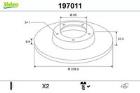 TARCZA HAM./TYŁ/ AUDI A3 @239X9 /5 OTW./ VALEO VAL197011