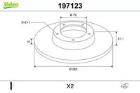 TARCZE HAM. - 2SZT. /VALEO/ VALEO VAL197123