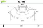 TARCZE HAM. - 2SZT. /VALEO/ VALEO VAL197310