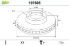 TARCZA HAM./PRZ/ AUDI A4 (>01/08) VALEO VAL197605
