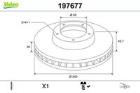 TARCZA HAM./PRZ/ VW GOLF VII 02/13>/ VALEO VAL197677