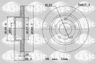 TARCZA HAM./PRZ/ VW TOUAREG 4.2-6.0 03- 350X34 /L/ SASIC SA6106085