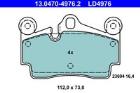 KLOCKI HAM./TYŁ/ VW TOUREG 3,2-6,0 W12  02- /CERAMIC/ ATE 13.0470-4976.2