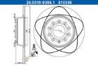 TARCZA HAM./TYŁ/ SKODA SUPERB 1,6-2,0TD I 08- /POWER DI... ATE 24.0310-0356.1