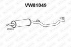 Tłumik środkowy VENEPORTE VW81049