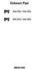 Rura wydechowa FA1 MD001269