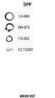 Filtr sadzy / filtr cząstek stałych, układ wydechowy FA1 MD001267