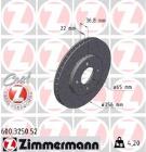 TARCZA HAM./PRZ/ VW UP 1,0 11- @256X22 /SPORT/ ZIMMERMANN ZM600.3250.52