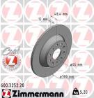 TARCZA HAM./TYŁ/ AUDI TT 14- ZIMMERMANN ZM600.3252.20