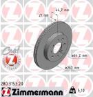 TARCZA HAM./PRZ/ HONDA CIVIC 94- @262X21 ZIMMERMANN ZM280.3153.20