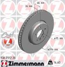 TARCZA HAM./PRZ/ BMW 5 10- @374X36.0 /L/ ZIMMERMANN ZM150.2912.20