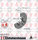 TARCZA HAM./TYŁ/ VW GOLF @226X10 /SPORT/ ZIMMERMANN ZM600.1599.52