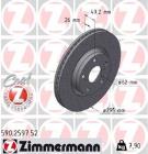 TARCZA HAM./PRZ/ TOYOTA AURIS 2,0 D-4D 0/SPORT/ ZIMMERMANN ZM590.2597.52