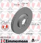 TARCZA HAM./PRZ/ VW T5 03- ZIMMERMANN ZM600.3249.20