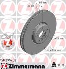 TARCZA HAM./PRZ/ BMW 5 09- /L/ ZIMMERMANN ZM150.2914.32