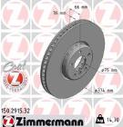TARCZA HAM./PRZ/ BMW 5 09- /P/ ZIMMERMANN ZM150.2915.32