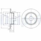 TARCZA HAM./TYŁ/ MERCEDES C180,C200,C230,C250,C36,CLK20... DELPHI BG2510C