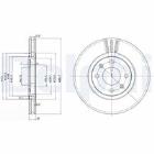 TARCZA HAM./PRZ/ CITROEN,PEUGEOT XANTIA,406 1993- 2002 ... DELPHI BG2872C