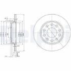 TARCZA HAM./TYŁ/ AUDI,SEAT A4,EXEO 08/1997- 12/2008 DELPHI BG3674C