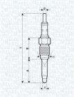 ŚWIECA ŻAROWA MM MAGNETI MARELLI 062900084304