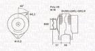 ALTERNATOR RENAULT MAGNETI MARELLI 063731036010