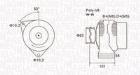 ALTERNATOR CITROEN MAGNETI MARELLI 063731152010