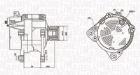 ALTERNATOR FORD MAGNETI MARELLI 063731260010