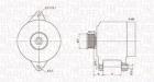 ALTERNATOR RENAULT LAGUNA MAGNETI MARELLI 063731306010